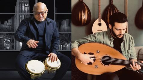 Hakim Ludin “One World Percussion meets” Ahmad Abo Kassem, (OUD)